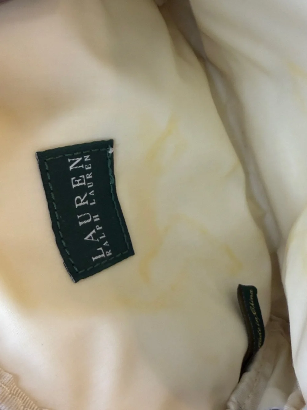 Lauren Ralph Lauren White & Black RL Logo Cosmetic Pouches Set